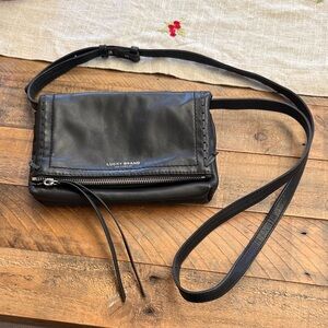 Lucky Brand Black Crossbody Bag with Zipper Detail